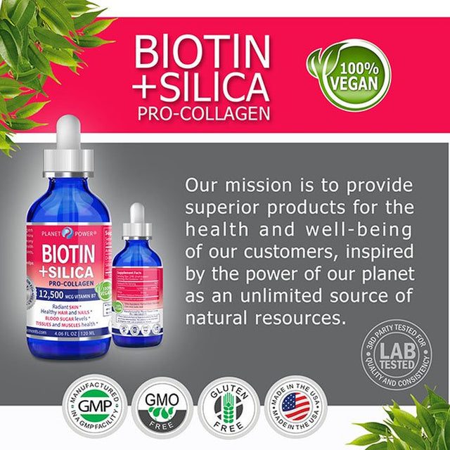 Vegan BIOTIN Drops with SILICA Pro-Collagen