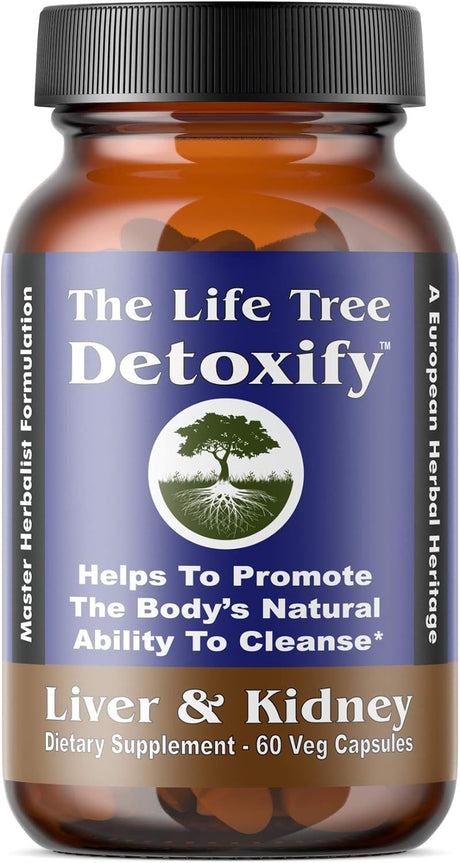 Detoxify - Certified Organic Advanced Liver, Kidney and Gallbladder Detox Cleanse | Master Herbalist Formulated Liquid Caps for 3X Absorption and Maximum Results. | 60 Veg Capsules