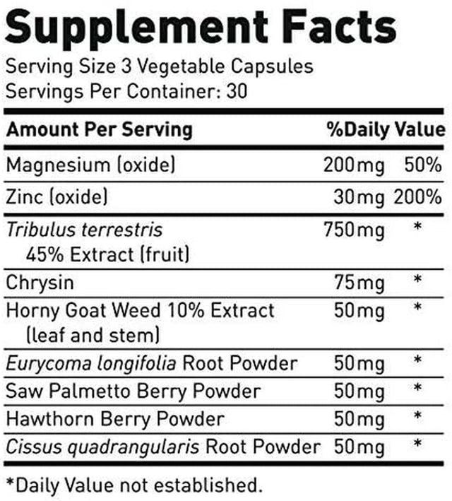 Crazy Muscle the Basics: Test 1 Boost Is a Must-Have with BCAA (2 Month Supply)