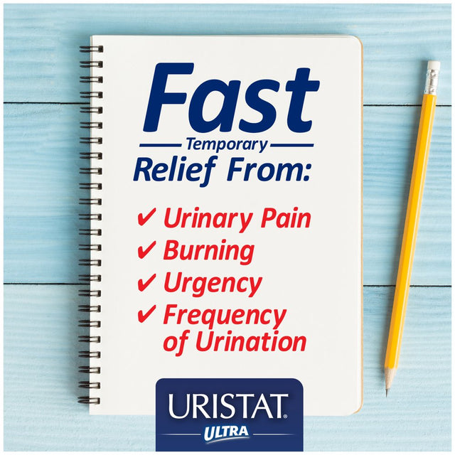 URISTAT Ultra UTI Pain Relief, Cranberry Flavored Coating, 30 Tablets