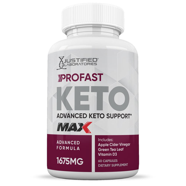 (2 Pack) Profast Keto ACV MAX Pills 1675Mg Alternative to Gummies Dietary Supplement 120 Capsules