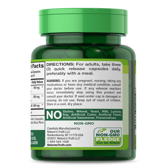 Hyaluronic Acid Supplement | 900Mg | 50 Capsules | Non-Gmo & Gluten Free | by Nature'S Truth