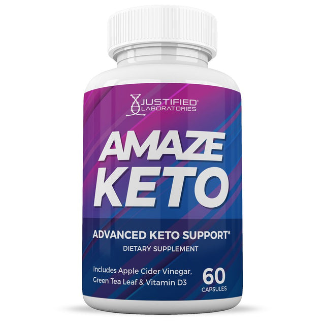 (2 Pack) Amaze Keto ACV Pills 1275Mg Alternative to Gummies Dietary Supplement 120 Capsules