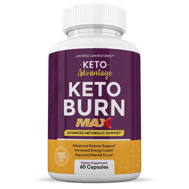 (2 Pack) Keto Advantage Keto Burn Max 1200MG Includes Gobhb 120 Capsules