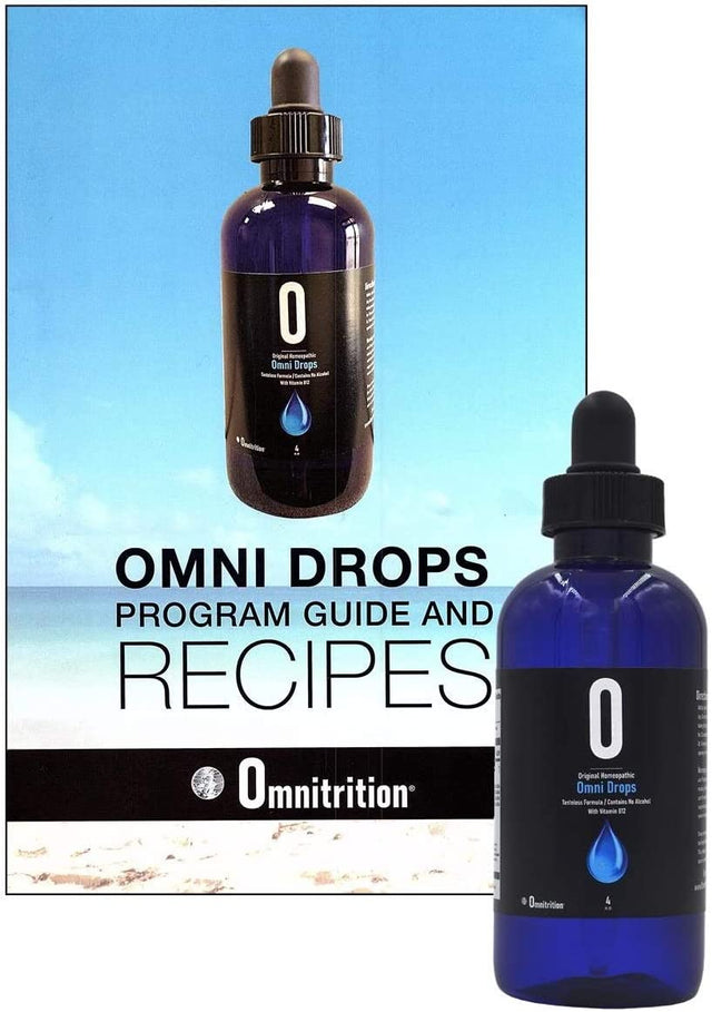 Omni Drop Program Bundle of 3 Products - the "Get Started Package" Includes Omni Drops Diet Drops with Vitamin B12 - 4 Ounce Bottle with Program Guide, Omni IV with Glucosamine, Omnitrim Nite Lite