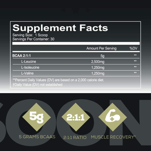 REDCON1 Basic Training BCAA - Sugar Free Branched Chain Amino Acid Powder - Contains 3 Essential Amino Acids Leucine, Isoleucine & Valine - Post Workout Recovery (30 Servings)