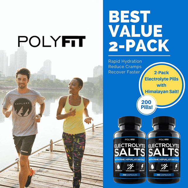 (2 Pack | 200 Salt Pills) Salt Tablets Electrolyte for Runners