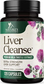 Liver Cleanse Detox & Repair Formula - Herbal Liver Support Supplement with Milk Thistle with Silymarin, Artichoke Extract, Dandelion, Beet, Chicory Root, & Turmeric for Liver Health - 120 Capsules