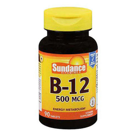 Sundance Vitamins B-12 Energy Metabolism 500 Mcg Tablets, 90 Ea