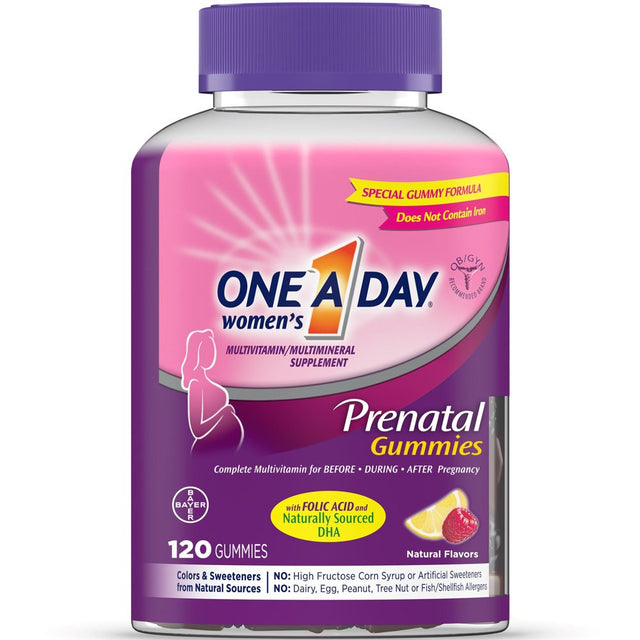 One a Day Prenatal Multivitamin Prenatal Gummy Vitamins, 120 Count