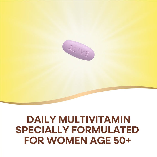 Nature'S Way Alive! Women'S 50+ Complete Multivitamin Tablets, B-Vitamins, 110 Count