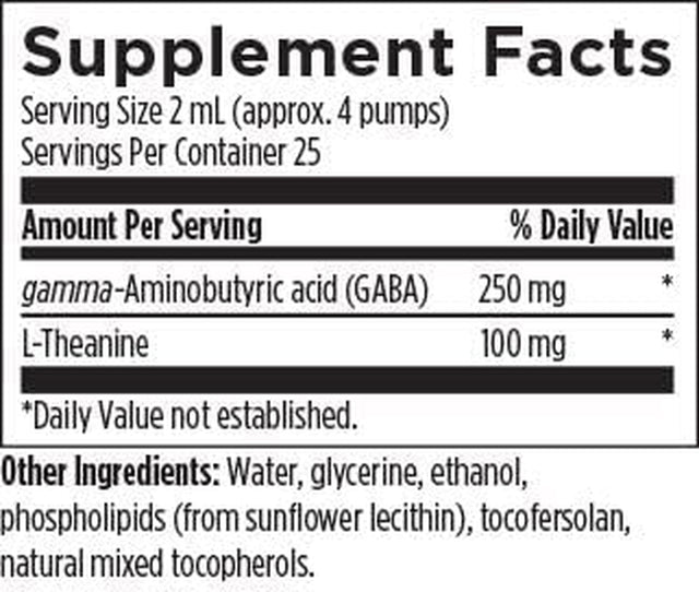 Designs for Health Liposomal Neurocalm - Liquid GABA + L-Theanine to Support Calm + Healthy Stress Response (25 Servings / 1.7Oz)