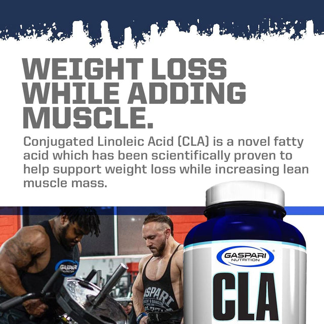 Gaspari Nutrition CLA, Essential Amino Acid, Helps Promote Muscle Mass, Taken with Meals, Part of a Balanced Workout Regimen (90 Capsules)