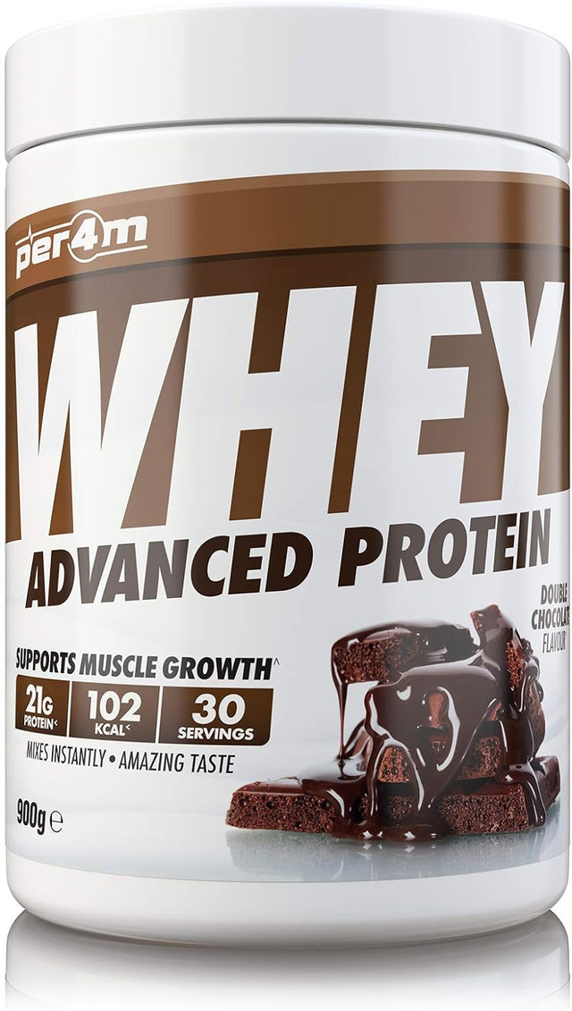 Protein Whey Powder | 30 Servings of High Protein Shake with Amino Acids | for Optimal Nutrition When Training | Low Sugar Gym Supplements (Double Choc