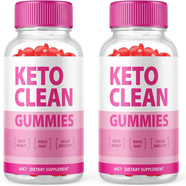 (2 Pack) Keto Clean ACV Gummies - Supplement for Weight Loss - Energy & Focus Boosting Dietary Supplements for Weight Management & Metabolism - Fat Burn - 120 Gummies