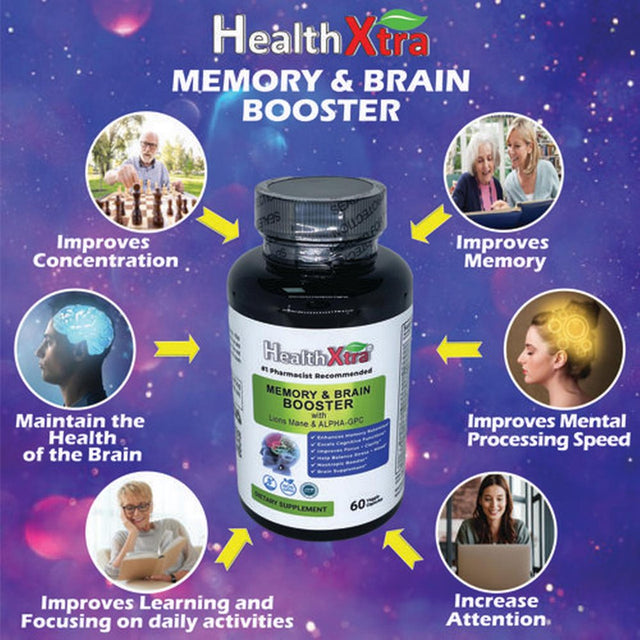 Memory & Brain Booster - 22 High-Quality Ingredients (60 Capsules)