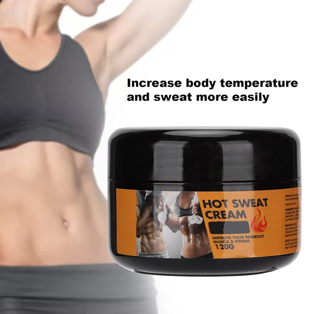 120G Hot Sweat Cream, Firming Body Lotion for Women and Men and Body Sculpting Cellulite Workout,Improve Exercise Efficiency Soothe Muscles Burn Calories Slimming Gel for Fitness People