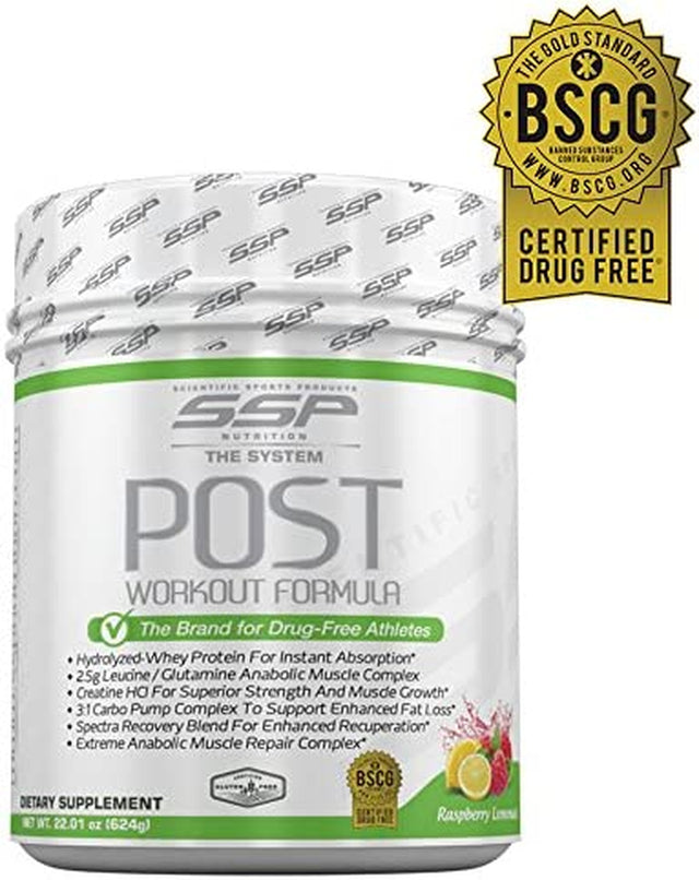 SSP Nutrition - the System Complete Workout Formula | Certified Drug Free Supplements to Gain Strength, Endurance & Mass | Pre Workout, Post Workout & Lean Muscle Building System | 3 Full Canisters