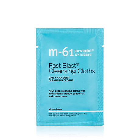 Fast Blast® Cleansing Cloths- 20 Treatments- Daily AHA Deep Cleansing Cloths with Antioxidants Orange & Camu Camu