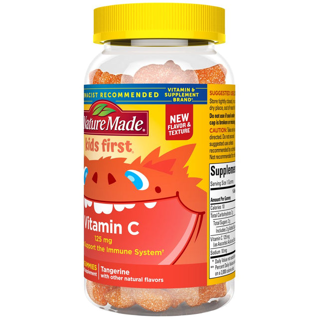 Nature Made Kids First Vitamin C Gummies, Dietary Supplement for Immune Support, 110 Count