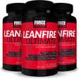 Leanfire Ultimate Pre Workout Energy Pills for Men and Women with L-Theanine and Green Tea Extract to Boost Energy, Enhance Focus, and Improve Athletic Performance, Force Factor, 180 Capsules (3-Pack)