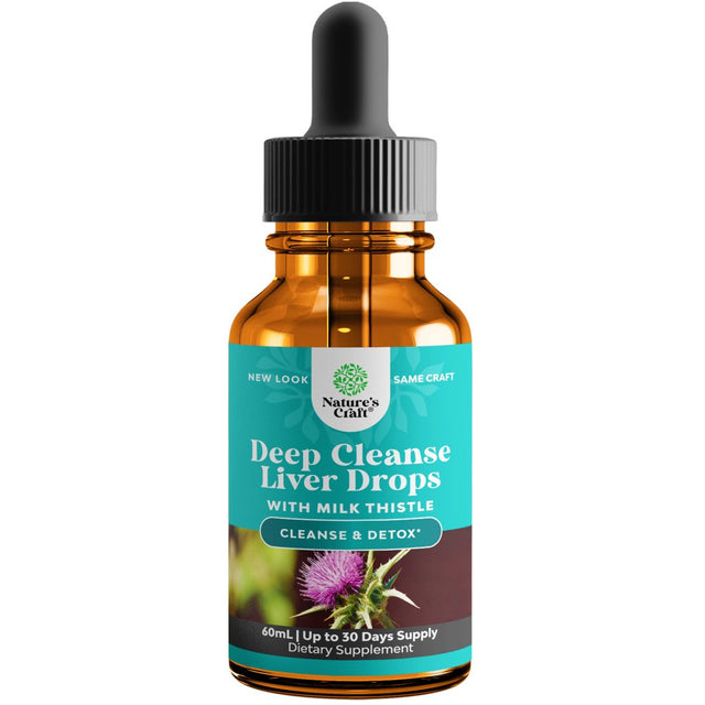 Liver Support Milk Thistle Tincture - Milk Thistle Liquid Herbal Supplement with Artichoke Extract for Liver Detox Cleanse and Repair - Liver Cleanse Detox Drops with Dandelion Turmeric and Ginger