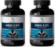 Bodybuilding Vitamin for Men - Amino ACIDS Extra Strength 1000MG - L-Arginine L-Lysine L-Carnitine - 2 Bottles 200 Capsules