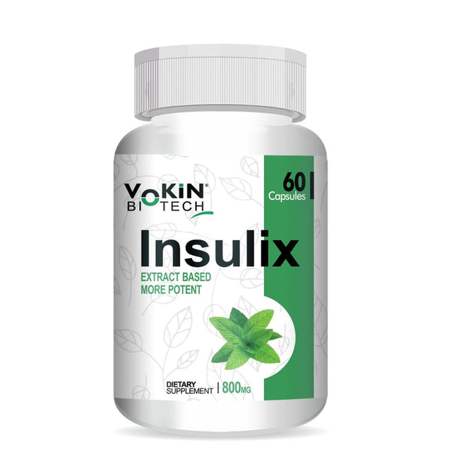 Vokin Biotech Herbal Insulix for Endocrine Health & Diabetes Control 800 Mg (60 Capsules)