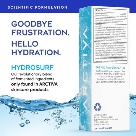 Eczema Cream with 1% Colloidal Oatmeal for Dry & Itchy Skin Relief | Eczema & Atopic Dermatitis Cream Treatment | Patent Pending Hydrosurf Glycolipid Technology for Hydration | 4.5 Fl Oz