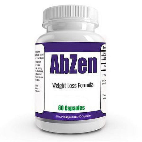 Abzen- Natural Detox Diet Pills for Men and Women, Weight Loss & Appetite Suppressant- 60 Pills