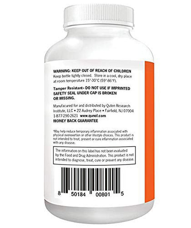 Turmeric Curcumin Softgels, Qunol with Ultra High Absorption 1000Mg, Joint Support, Dietary Supplement, Extra Strength, 60 Count Twin Pack