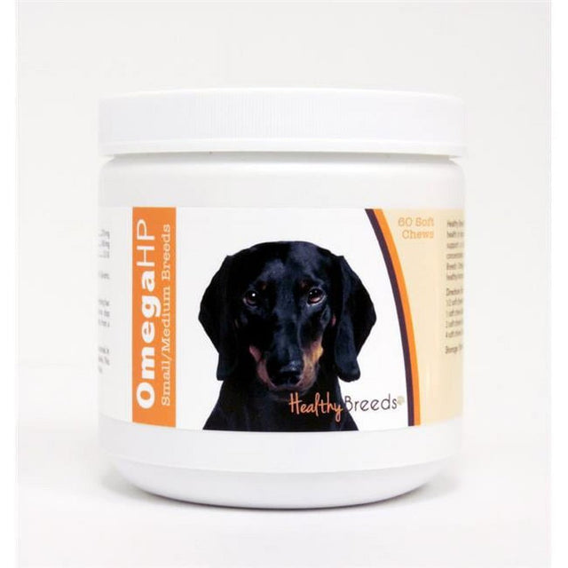 Healthy Breeds Dachshund Omega HP Fatty Acid Skin and Coat Support Soft Chews