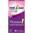 One a Day Women'S Prenatal 1 Multivitamin Including Vitamin A, Vitamin C, Vitamin D, B6, B12, Iron, Omega-3 DHA & More, 60 Count - Supplement for Before, During, & Post Pregnancy