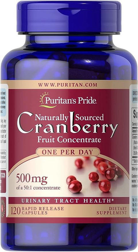 Puritans Pride One a Day Cranberry Capsules, 120 Count