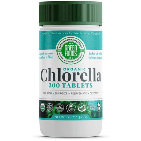 Green Foods - Organic Chlorella 200 Mg. - 300 Tablets