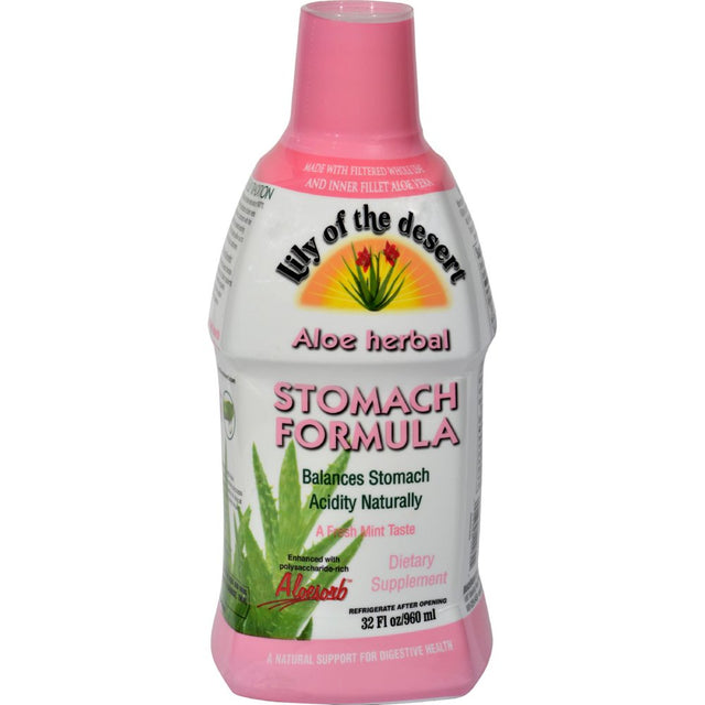 Lily of the Desert Aloe Herbal Stomach Formula Fresh Mint - 32 Fl Oz