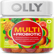 OLLY Multi + Probiotic Adult Multivitamin Gummy, 35 Day Supply (70 Gummies), Tropical Twist, 1 Billion Cfus, Digestive and Immune Support Chewable Supplement