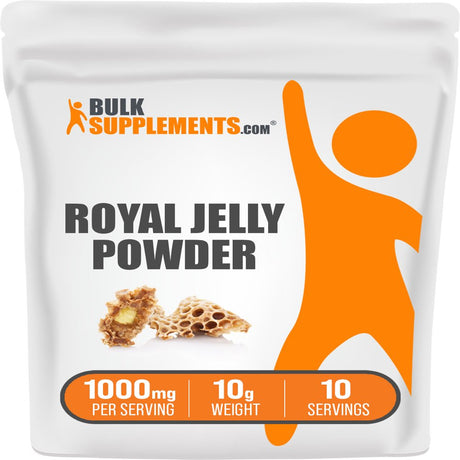 Bulksupplements.Com Royal Jelly Powder, 1000Mg - Brain & Immune Support Supplement (10G - 10 Servings)