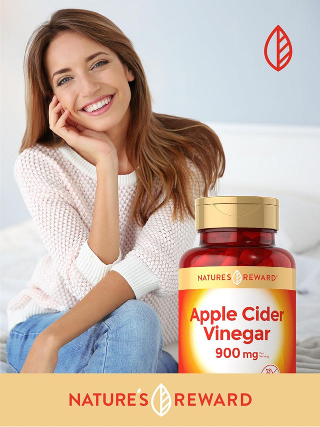 Nature'S Reward Apple Cider Vinegar Capsules - 120 Count - Non-Gmo & Gluten Free Supplement