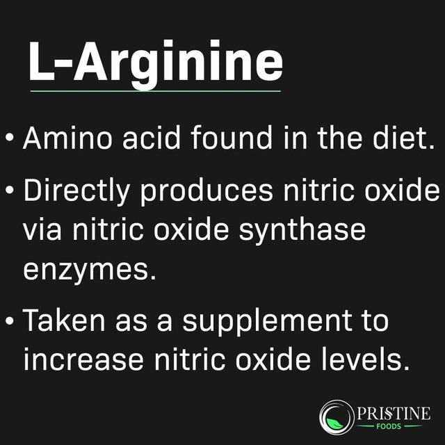 Pristine Foods L-Arginine No Blast - Extra Strength Alpha-Ketoglutarate & L-Citrulline - Muscle Builder, Pre Workout - 60 Capsules