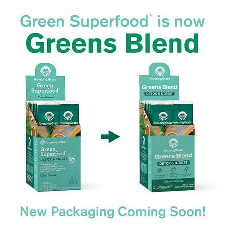 Amazing Grass Greens Blend Superfood: Super Greens Powder Smoothie Mix with Organic Spirulina, Chlorella, Beet Root Powder, Digestive Enzymes & Probiotics, Clean Green, 15 Servings