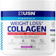 USN Supplements Weight Loss Collagen Peptides Grass Fed Protein Powder for Men and Women with Joint and anti Aging Support, Mixed Berry, 15 Servings