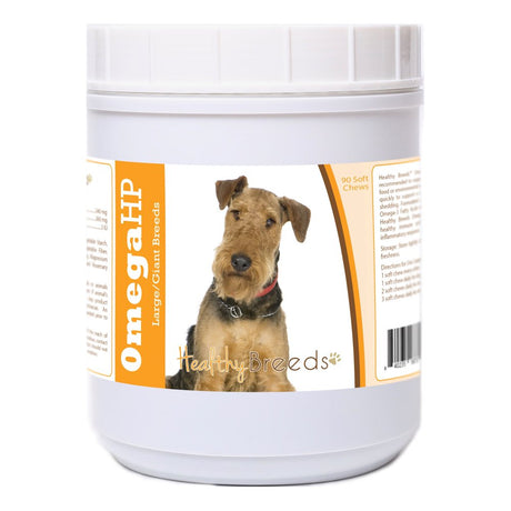 Healthy Breeds Airedale Terrier Omega HP Fatty Acid Skin and Coat Support Soft Chews