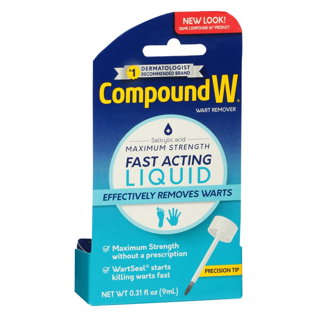 Compound W Maximum Strength Fast Acting Liquid Wart Remover, 0.31 Fl Oz