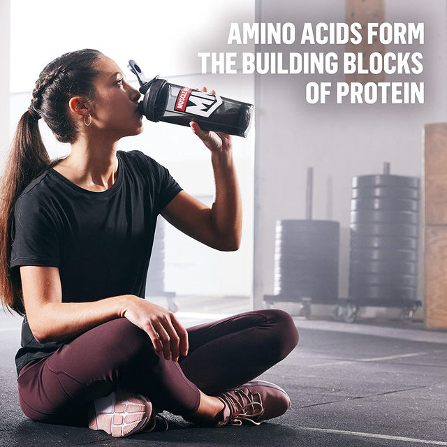 Muscle Milk Pro Series Aminos with Caffeine Powder Supplement, Grape Blast, 10.6 Ounces, 25 Servings, 5G Bcaas, 125Mg Caffeine, 1G Sugar, Vitamin B12, NSF Certified for Sport, Packaging May Vary