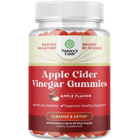 ACV Apple Cider Vinegar Gummies - Superfood Infused ACV Gummies Vitamins for Adults for Detox Cleanse Immune Support Digestion and Glowing Skin - Delicious Daily Energy Gummies with Vitamin B Complex