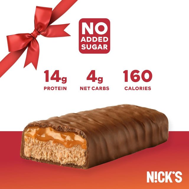 Nick'S Sampler Pack Swedish Style Protein Bars, Keto Friendly Snack Bars, No Added Sugar, 5G Collagen, Low Carb Protein Bar, Low Sugar Meal Replacement Bar, Keto Snacks, 36-Count