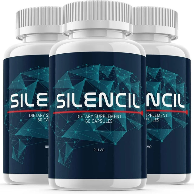 3 Pack Silencil Advanced Supplement Pills for Tinnitus, Support Ear Health Capsules 180 Capsules