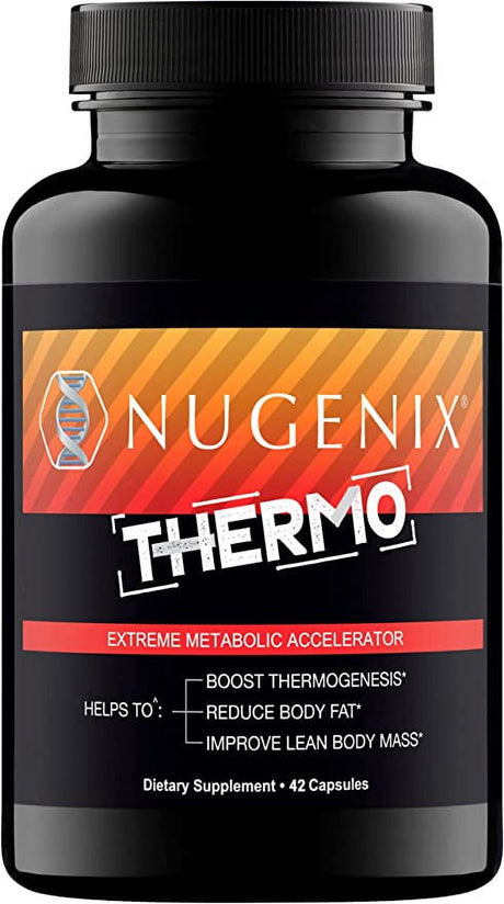 Nugenix Thermo Thermogenic Fat Burner Supplement Pills for Men Extreme Metabolic Accelerator 42 Capsules *EN