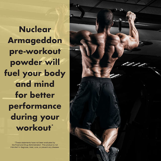 Anabolic Warfare Nuclear Armageddon Pre Workout Powder Pre-Workout for Men & Women with L-Citrulline, Beta Alanine Powder and Caffeine (Ballistic Berry Lemonade - 30 Servings)